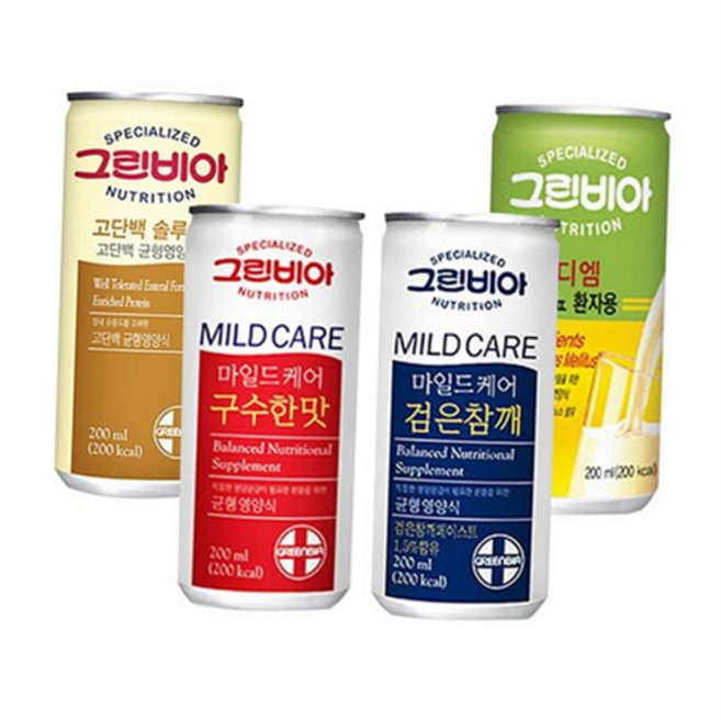 그린비아 균형 영양식 마일드 구수한 암환자 그린비아 고단백 곤란식 환자식 노인 당뇨 소화기 보충제 입맛