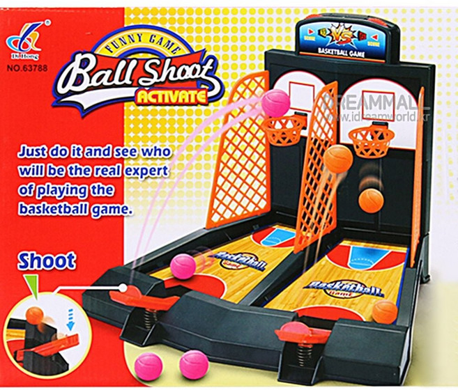 실내외 미니농구게임 책상위 캠핑 야외놀이 가족놀이, 상세페이지 참조, 1개