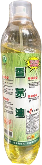 香茅油 樟腦油 薄荷油 600ml 噴霧瓶 台灣製造, 1個, 香茅**超取8罐/宅配48罐***