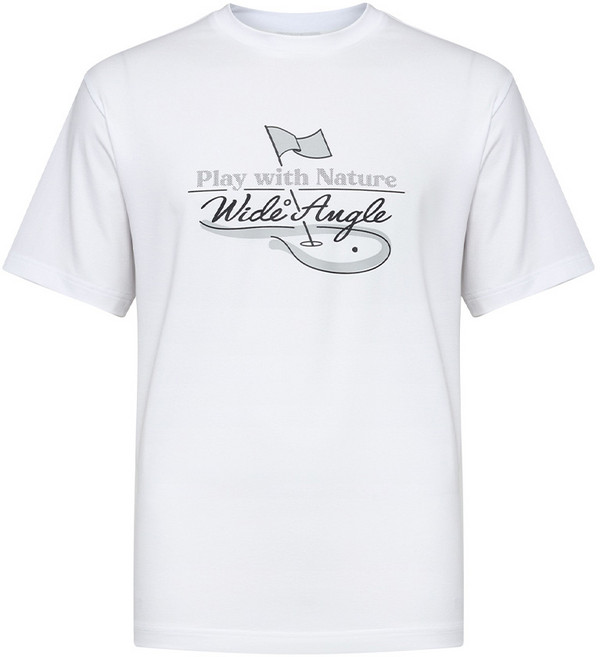 와이드앵글 공식 남성 TO 그래픽 골프 반팔 라운드 티셔츠 M WMM26295W2