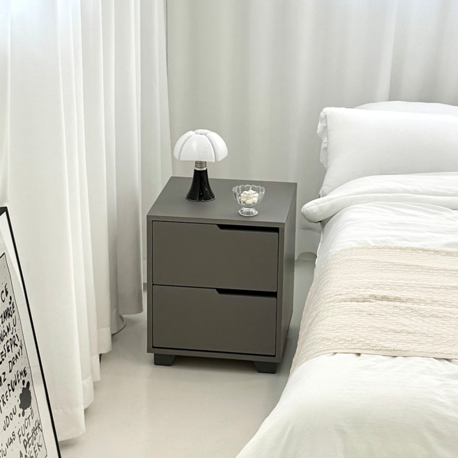 [국내제작 완제품배송 무료배송] 윈썸 베이 400 기본형 서랍장, 그레이, 2단