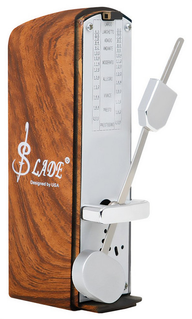 수동 메트로놈 피아노 박자기 미니 아날로그 매트로놈, 나무색, 1개