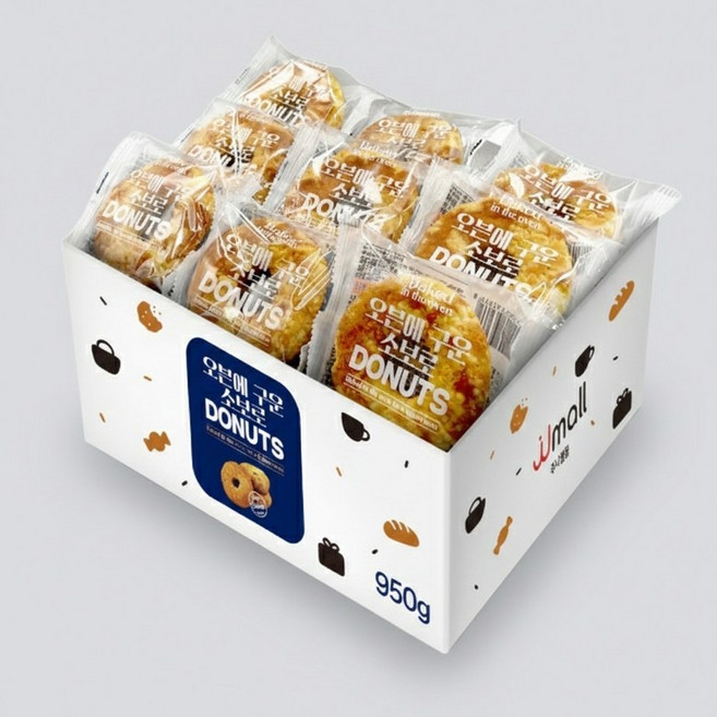 오븐에구운도넛 소보로빵 950g(개별포장), 1개, 950g