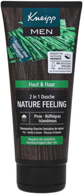 크나이프 맨 2in1 샤워젤 네이처 필링 200ml, 1개