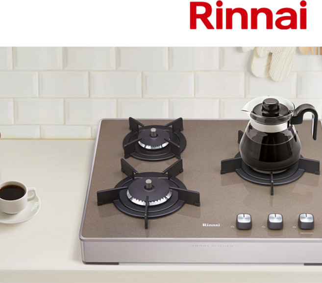 린나이 컬러 빌트인 쿡탑 가스렌지 1.5V건전지식 RBR-PF3031BD 타공사이즈 560x480, LPG, 프리스탠딩_8cm