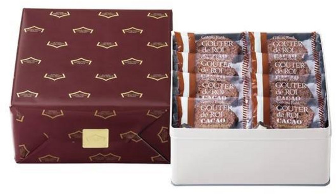 일본과자 일본스낵 일본러스크 GOUTER de ROI 구떼 데 로와 카카오 중형캔 52개입, 1.1kg