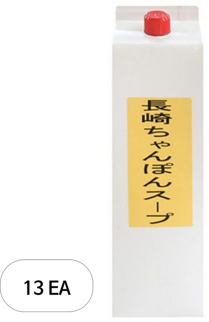 아리아케 야타이 나가사끼 짬뽕 스프 소스, 1.8L, 13개