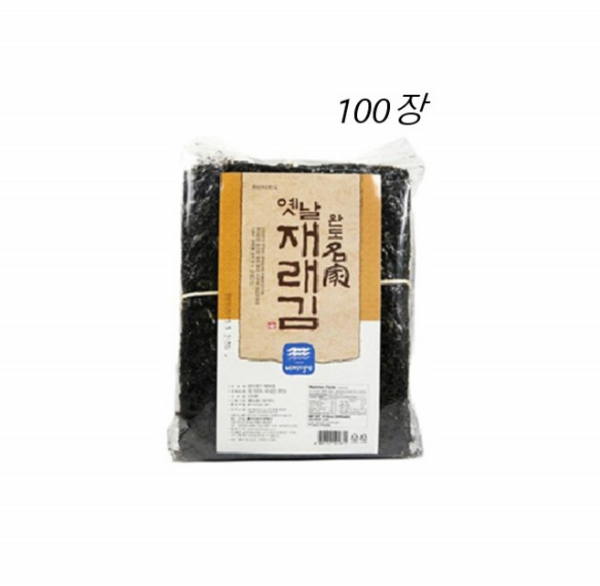 [바다명가]완도명가 지주식특재래김 100장, 1개, 단품