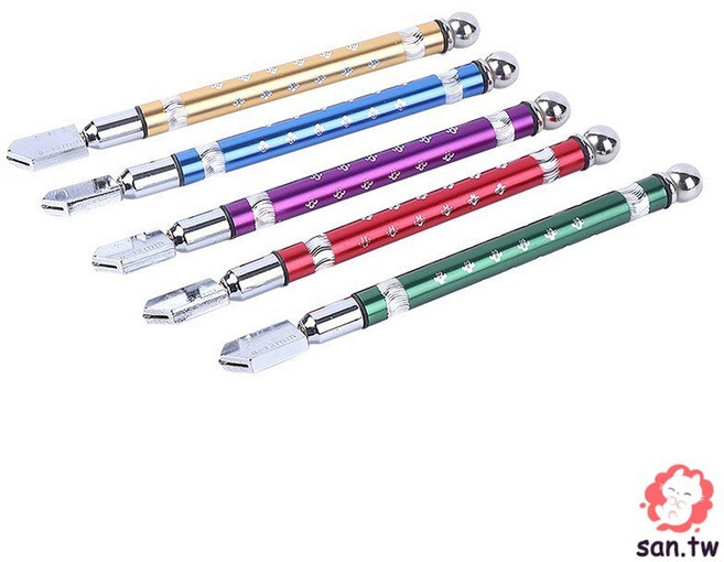 筆式玻璃切割刀 不生鏽 防腐蝕 玻璃刀 切割工具, 1個, 筆式玻璃磁磚切割刀 顏色隨機