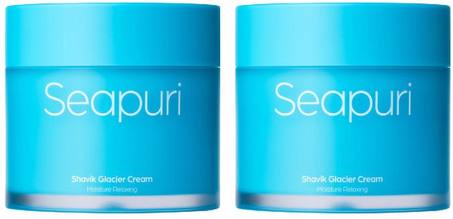 샤비크 빙하크림 3.0 2개 모공수분크림 빙하수 씨퓨리 몰, 70ml