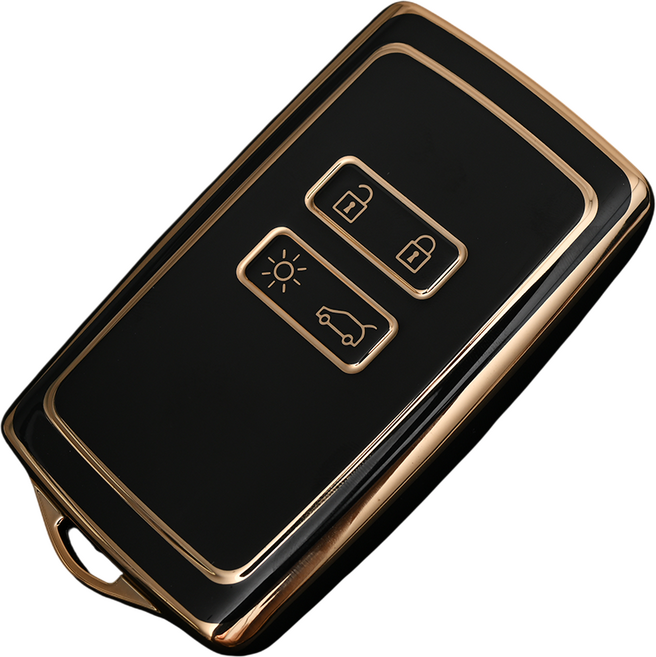 르노삼성 XM3 SM6 QM6 호환 스마트 차 키케이스 키홀더 TPU 키커버 리모컨, TA42, 블랙