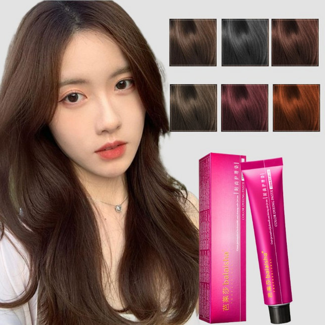 저자극 염색약 무암모니아 천연 염색 오래가는 크림 염모제 셀프염색약 윤기 루트 헤어 피부톤 업 생기 팡팡 순한 무탈색100ml, 1개, 01#체스트넛 브라운