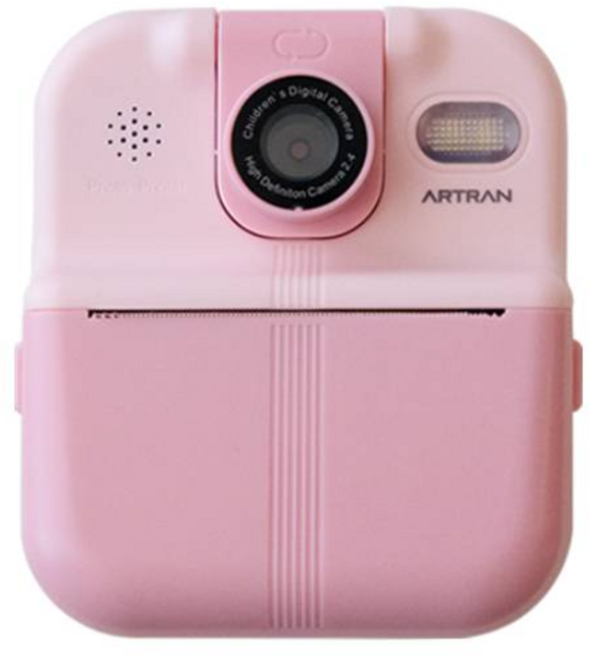 아트란 포켓프린트카메라 사진+동영상+프린트 3in1 열전사지카메라 감열식 영수증카메라 Artran_P02, 1개, 핑크 ARTRAN_P02