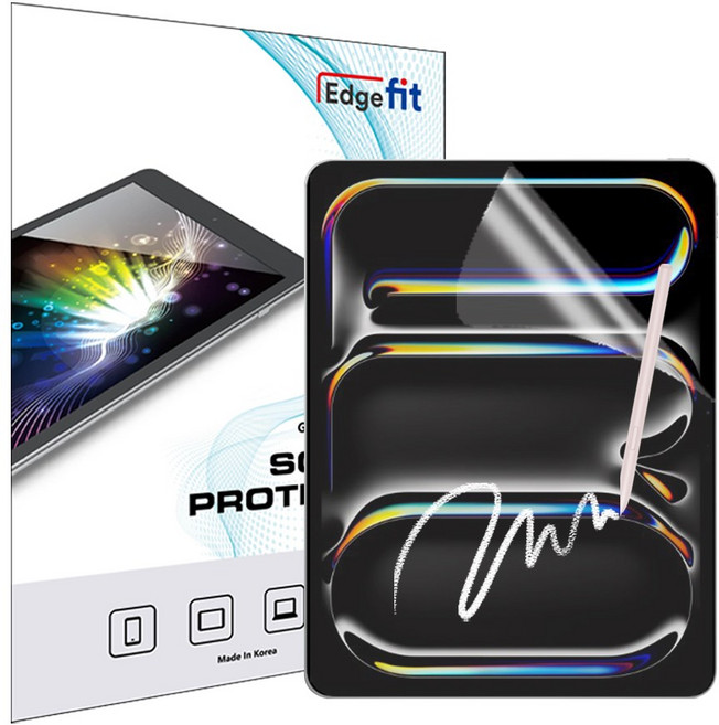 엣지핏 아이패드 갤럭시탭 저반사 종이질감 지문방지 액정보호필름, 1개