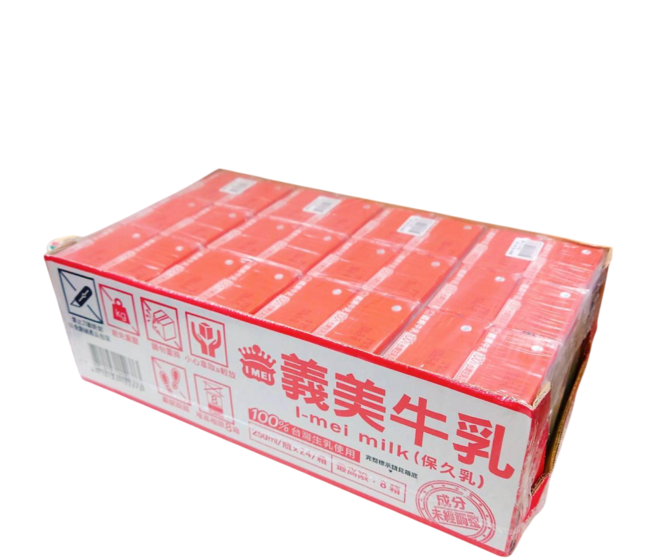 義美 牛奶 (保久乳) 100% 台灣生乳製造 250ml x 24瓶, 24