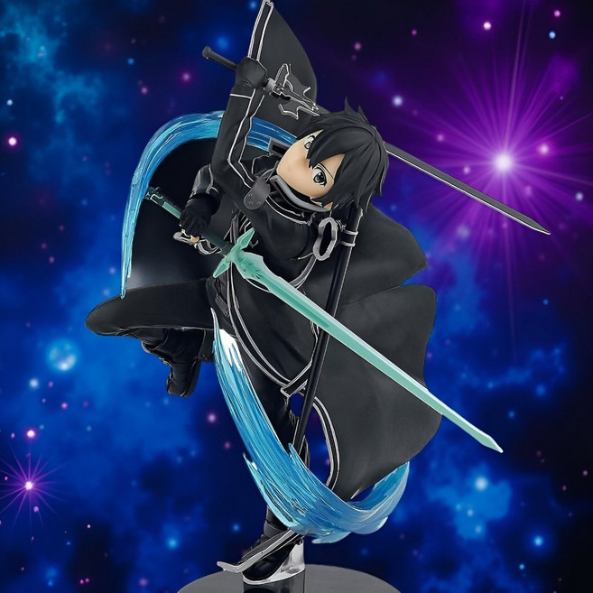 일본 반프레스토 소드아트온라인 소아온 인테그럴 팩터 키리토 블랙 버전 피규어