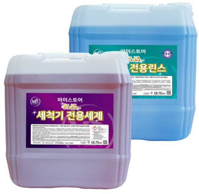 마이스토어 식기세척기세제18.75L전용세제1+전용린스1, 1개, 18.75L