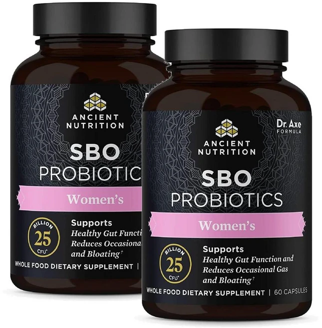 엔시언트 뉴트리션 여성 프로바이오틱스 250억 유산균 캡슐 Ancient Nutrition SBO Probiotics, 1개, 60정 - 쿠팡