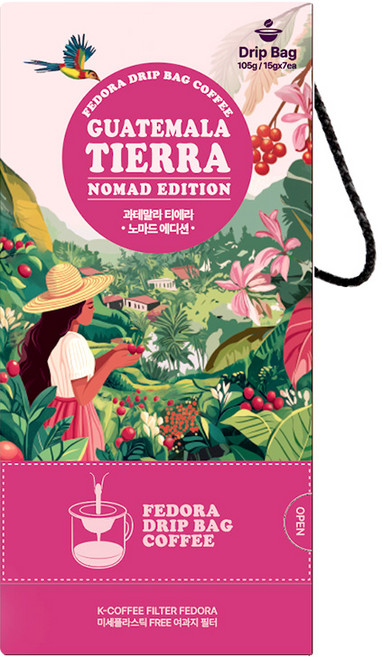 노마드에디션 드립백커피 과테말라 티에라, 1개, 7개입, 15g