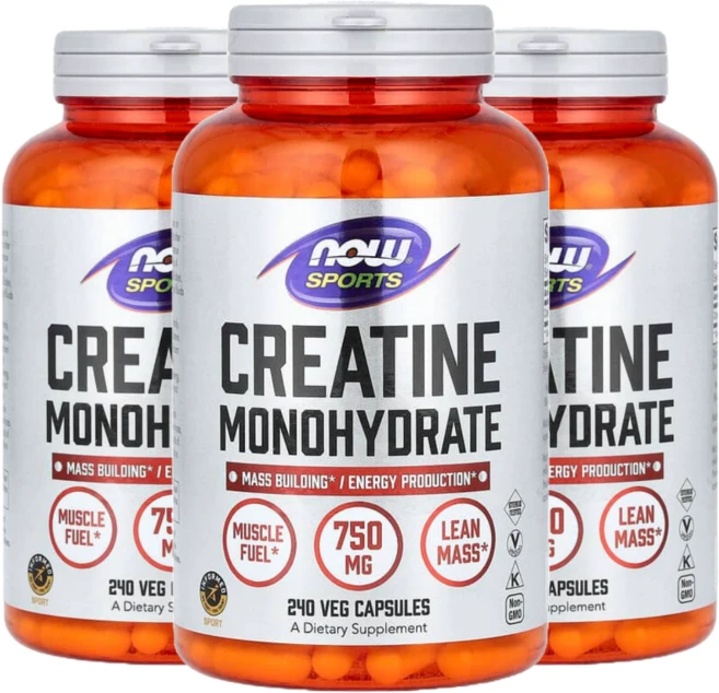 나우푸드 크레아틴 일수화물 4500mg 240캡슐 3통, 240정 - 쿠팡