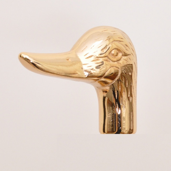 好好杖 紳士杖 實木手杖 外銷歐美精品, 1個, 鴨子銅頭(不含木桿)