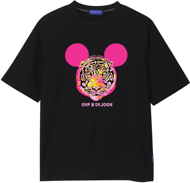 OHP X DK.JOON 미키타이거 세미오버 반팔티