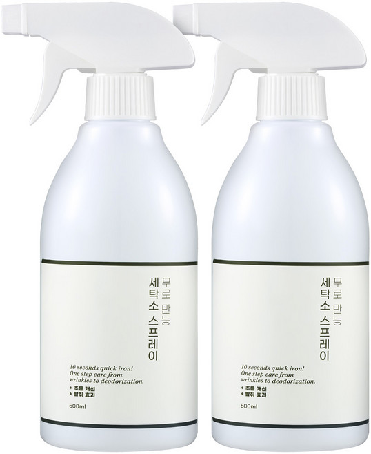 무로 만능 세탁소 스프레이 500ml, 2개