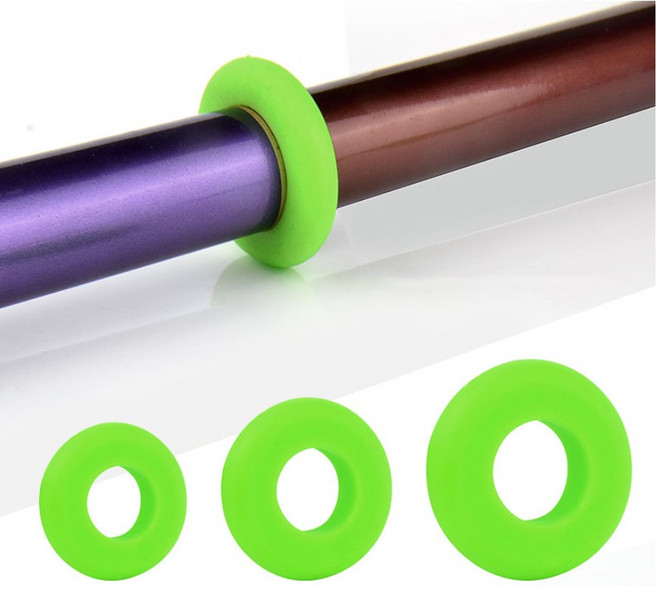 낚시대 미끄럼방지 로드링 로드 실리콘링 미끌림방지링 O링, 소형, 5개
