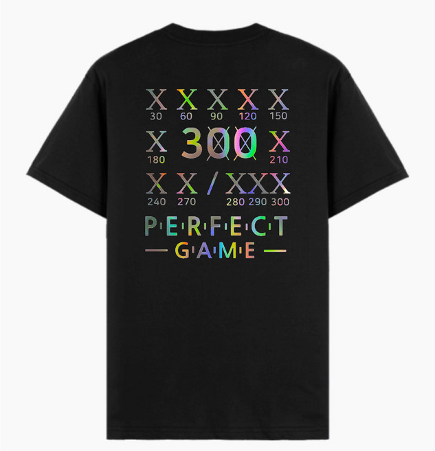 볼링 티셔츠 홀로그램 퍼펙트게임 볼링크루 bowling crew 메쉬 기능성 면티 단체 팀복 제작