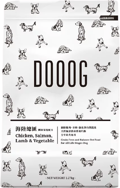DOOOG 田園鮮雞 無穀狗飼料, 2.27kg, 1個, 海陸總匯