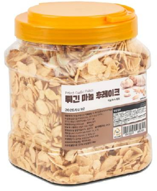 삼도식품 튀긴마늘후레이크 500g / 마늘후레이크 스파게티건조마늘 튀긴마늘, 1개