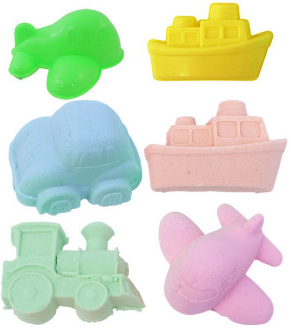 글로벌이지 찍기놀이 모래놀이몰드 교통수단(4종), 1개