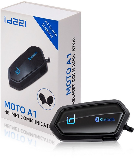 ID221 모토 A1 A1M 블루투스 붐마이크 핸즈프리 오토바이 바이크 헬멧 지에프아이, 모토A1(스피커마이크일체형)