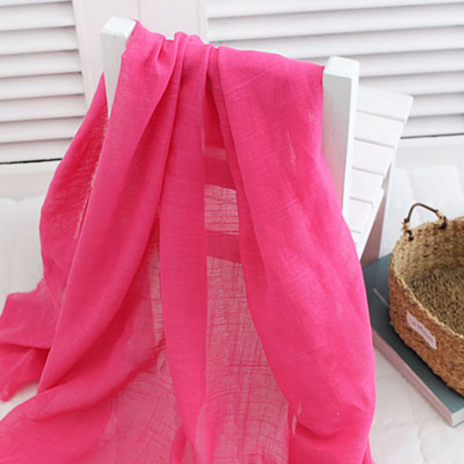릴리패브릭 대폭) 부드러운 린넨 거즈 시리즈 -프렌치- 핫핑크 원단 천 C11, 1개