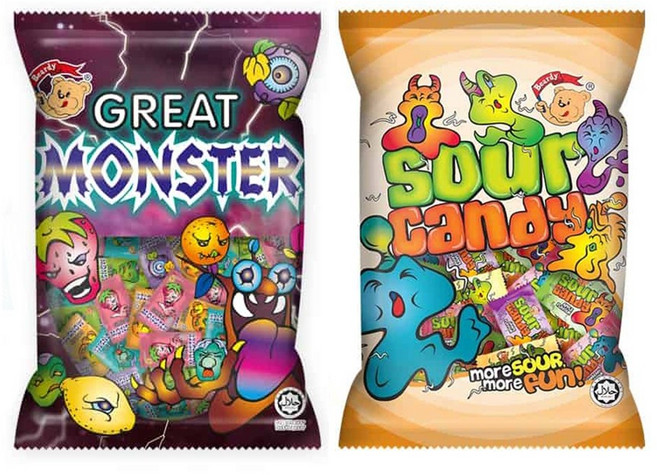 몬스터캔디봉지350입 + 사우어캔디봉지350입 (합700개입), 1세트, 910g