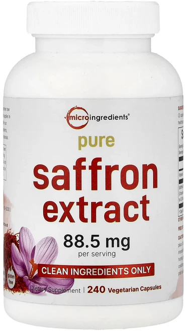 프리미엄상품 Micro Ingredients 순수 사프란 추출물 베지 캡슐 240정 끝내주게잘나가는상품, MicroIngredients순수사프란추출물베지캡슐24 - 쿠팡