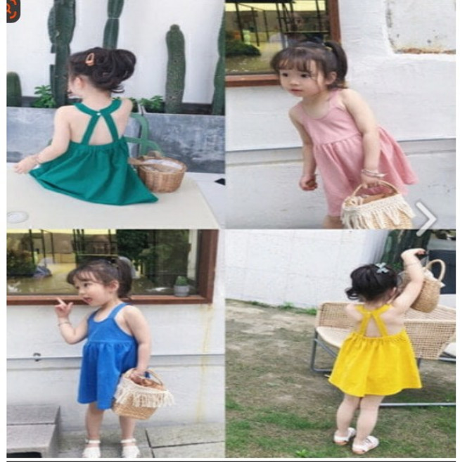 벨르팜므 북유럽 유아 아기 여아 알록달록 셔링 원피스