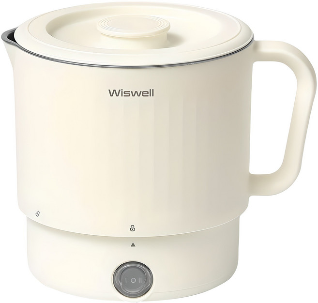 위즈웰 올스테인리스 머그팟 휴대용 접이식 전기포트, WK3710