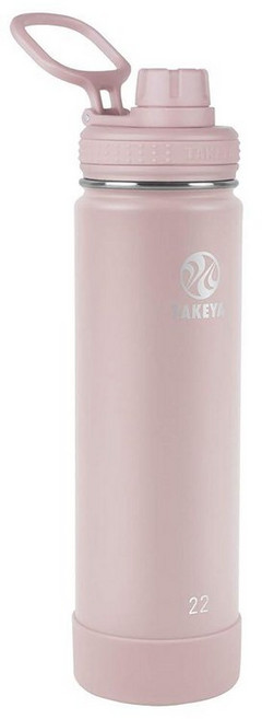 Takeya 액티브 단열 스테인리스 스틸 물병 뚜껑 포함 946.4ml 32온스 블러쉬 298458, Blush
