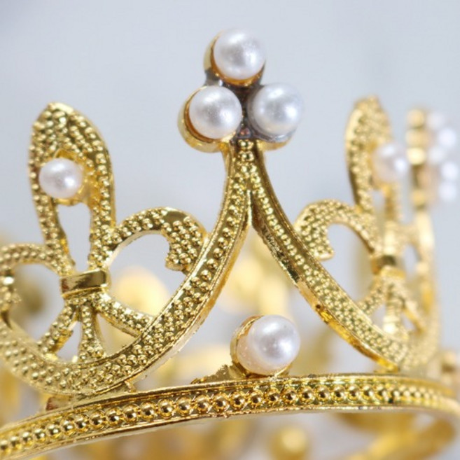 진주 귀걸이 코스프레 공주 PVC 골드, 10개(낱개수량확인)