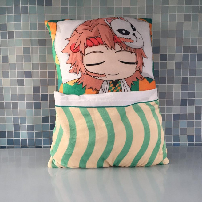 비브랜드 귀멸의칼날 쿠션 베개 주머니 이불 17종 호환, 사비토 (35cmx26cm)