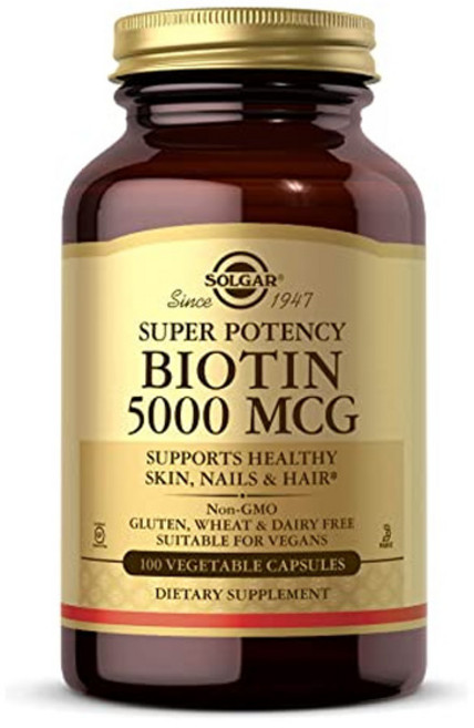 솔가 슈퍼 포텐시 비오틴 5000mcg 베지터블 캡슐, 1개, 100정