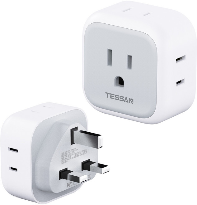 TESSAN 英規旅行轉接頭, 1個