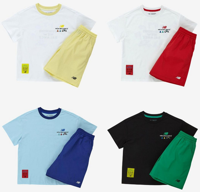 [국내매장상품] NEW BALANCE KIDS 뉴발란스키즈 쿨터치 우븐 스트레치 팬츠 셋업