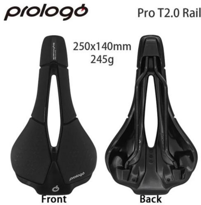 Prologo 스크래치 M5 Pas Pro T2.0 도로 자전거 MTB 새들 250x140mm, 1) Pro T2.0 Rail 1pc