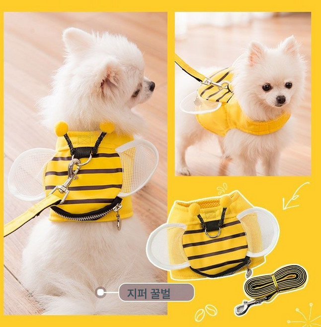 고양이 견인끈 탈출방지 외출전용 아기 고양이 인터넷 레드 옷 나시형 고양이 산책끈 고양이 용품 대전, 1개, 색깔1