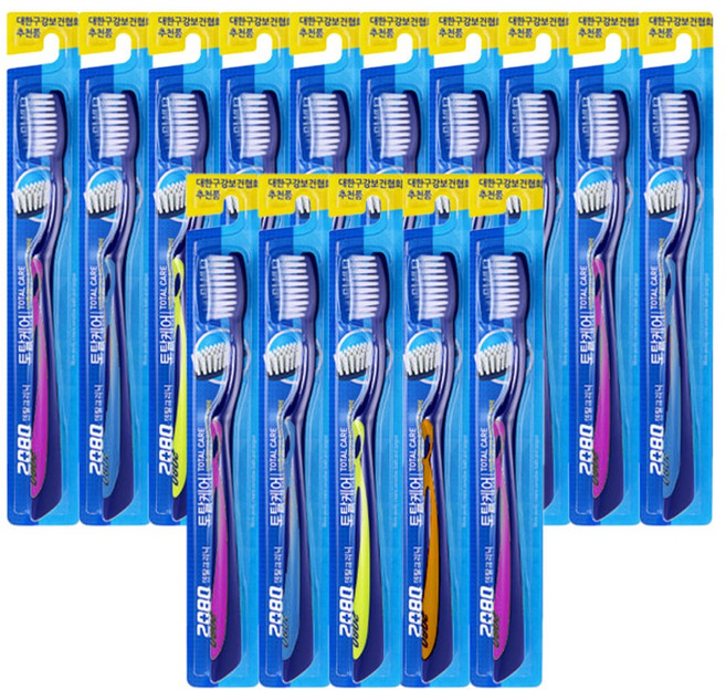 2080 토탈케어 미세모 칫솔, 1개입, 15개