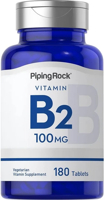 비타민 B2 100mg 고함량 고용량 180정 6개월 리보플라빈 미국산 Vitamin B, 비타민 B2 100mg 180정, 1개 - 쿠팡