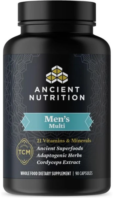 Ancient Nutrition Multivitamin for Men Multi Men's Vitamin D C E B12 Zinc Magnesium Suppor, Men's Multivitamin Once Daily, 90 Count, 1개, 90정 - 쿠팡