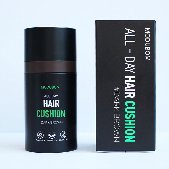 모두봄 올데이 헤어쿠션, 1개, 다크 브라운